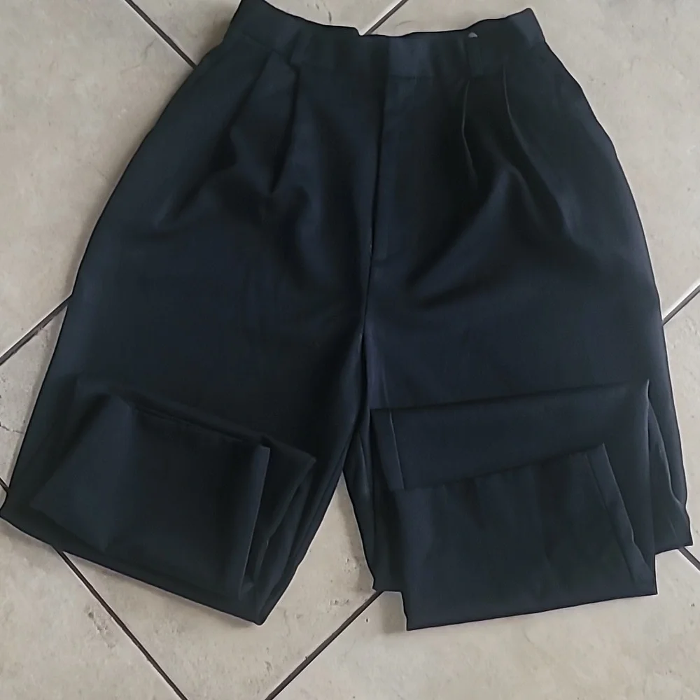 Classiques Entier 100% Wool Front Pleat Dress Black Pants SZ 4